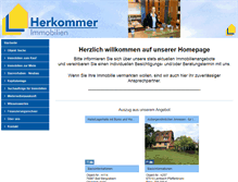 Tablet Screenshot of herkommer-immobilien.com